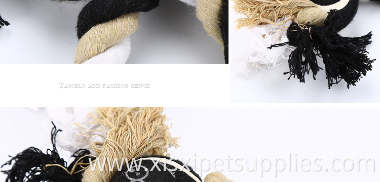 2019 Wholesale New Design durable chew rope dog toy with tennis ball